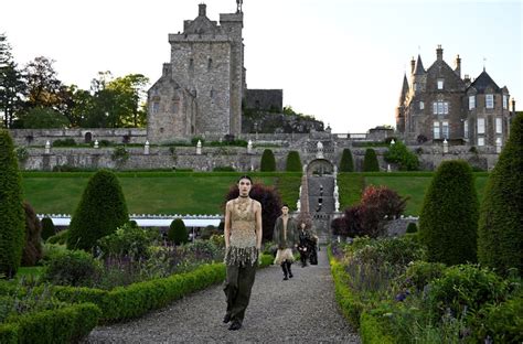 dior show drummond castle|celebrities on Dior cruise.